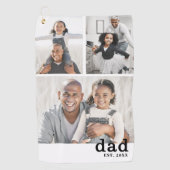 Serviette De Golf Dad Photo Collage Father (Devant)