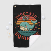 Serviette De Golf Daddy Little Whale (En situation)