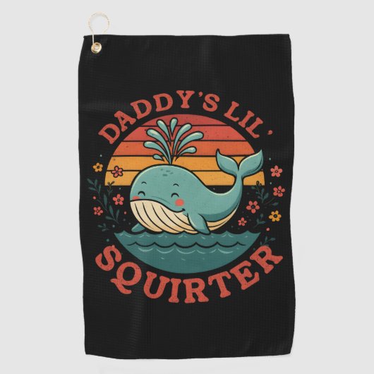 Serviette De Golf Daddy Little Whale (Devant)