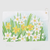 Serviette De Golf Daffodiques de printemps (Horizontal)