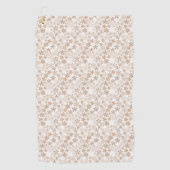 Serviette De Golf Daisy Flowers Beige Floral Aesthetic Ditsy Tan (Devant)
