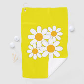 Serviette De Golf Daisy Lumineuse et Audacieuse (En situation)