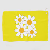 Serviette De Golf Daisy Lumineuse et Audacieuse (Horizontal)