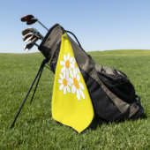 Serviette De Golf Daisy Lumineuse et Audacieuse (Vert)