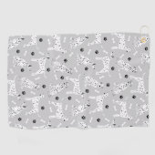Serviette De Golf Dalmatian Paws and Bones Golf Towel (Horizontal)