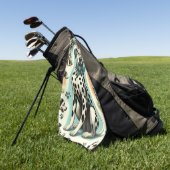 Serviette De Golf Dalmatie mignonne (Vert)