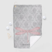 Serviette De Golf Damas de libellule rose (En situation)
