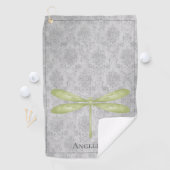 Serviette De Golf Damas de libellule verte (En situation)