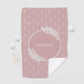 Serviette de golf Damask Rose Elegant (En situation)