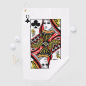 Serviette De Golf Dame de trèfle (En situation)