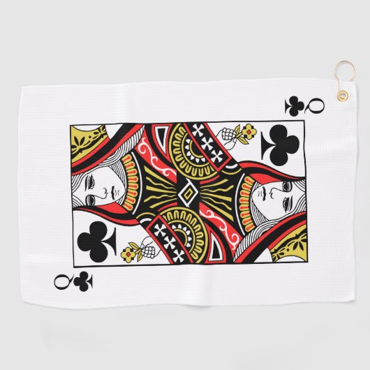 Serviette De Golf Dame de trèfle (Horizontal)