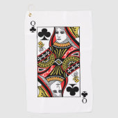 Serviette De Golf Dame de trèfle (Devant)