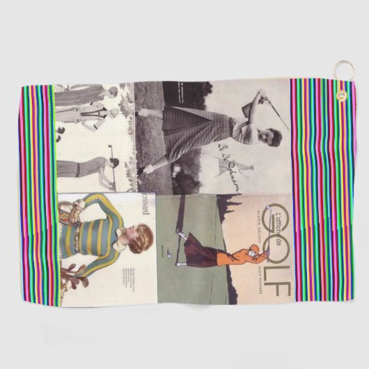 Serviette De Golf Dames vintages (Horizontal)