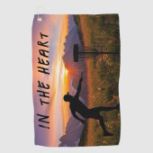 Serviette De Golf Dans le disque cardiaque (Devant)