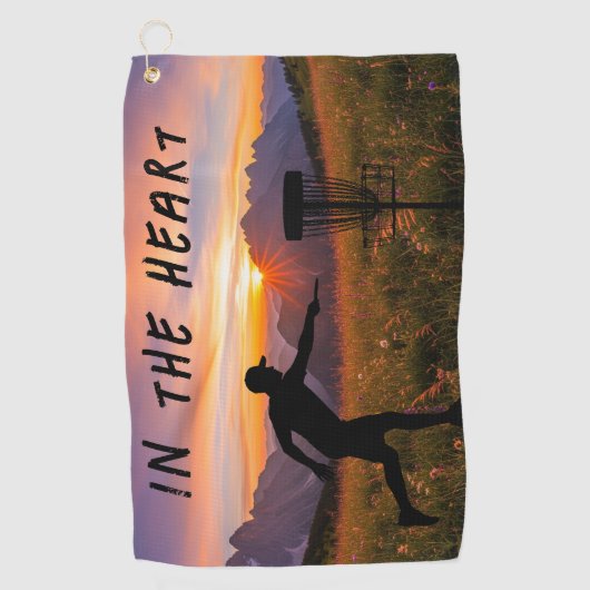 Serviette De Golf Dans le disque cardiaque (Devant)