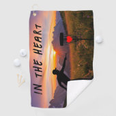 Serviette De Golf Dans le disque cardiaque (En situation)