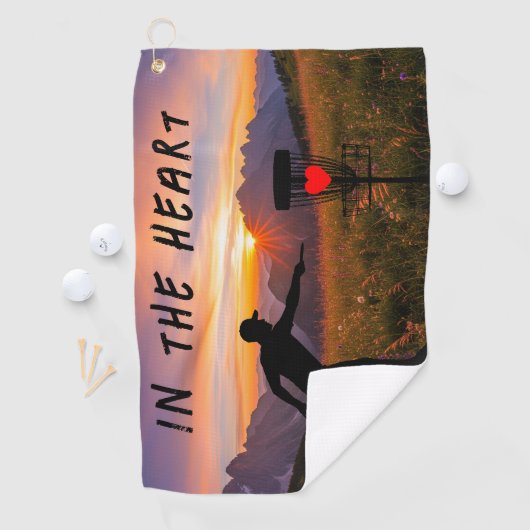 Serviette De Golf Dans le disque cardiaque (En situation)