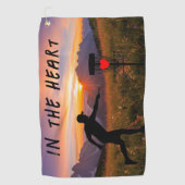 Serviette De Golf Dans le disque cardiaque (Devant)
