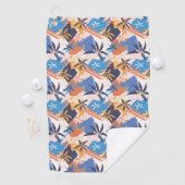 Serviette De Golf Dans Les Tropiques Abstraits (En situation)