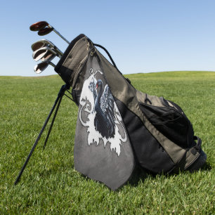 Serviette De Golf Dans l'ombre de l'élégance : Un cygne noir.