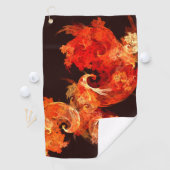 Serviette De Golf Danse Feux d'artifice Art Abstrait (En situation)