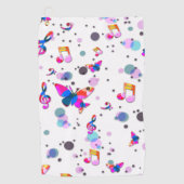Serviette De Golf Danse Musique colorée (Devant)