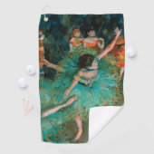 Serviette De Golf Danseurs en vert par Edgar Degas (En situation)