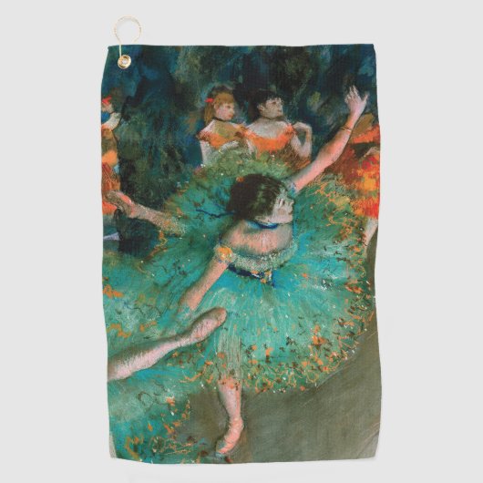 Serviette De Golf Danseurs en vert par Edgar Degas (Devant)