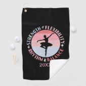 Serviette De Golf Danseuse de Ballet - Valeurs de Mentalité (En situation)