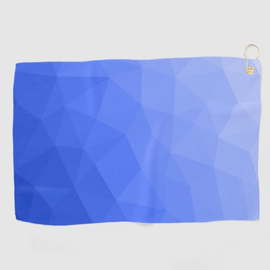 Serviette De Golf Dark Blue gradient geometric mesh pattern (Horizontal)