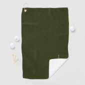 Serviette De Golf Dark olive textured (En situation)