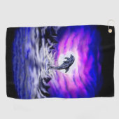 Serviette De Golf Dauphin clair de lune (Horizontal)