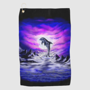 Serviette De Golf Dauphin clair de lune