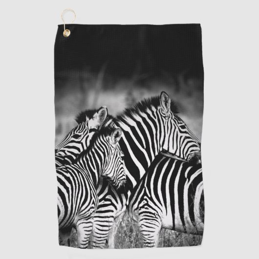 Serviette De Golf Dazzle de Zebra (Devant)