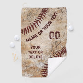Serviette de golf de baseball vintage (En situation)
