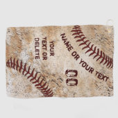 Serviette de golf de baseball vintage (Horizontal)