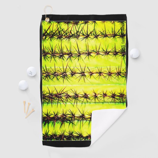 Serviette de golf de cactus de Saguaro (En situation)