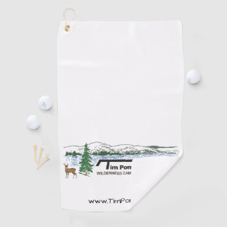 Serviette de golf de camps de région sauvage