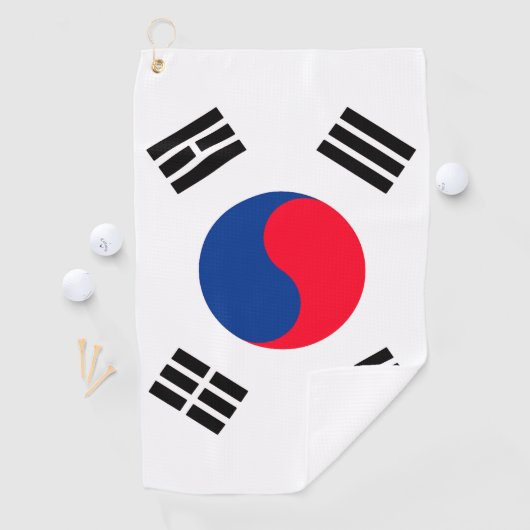 Serviette de golf de Corée du Sud (En situation)