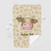 Serviette de golf de Cow Head (En situation)