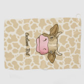 Serviette de golf de Cow Head (Horizontal)