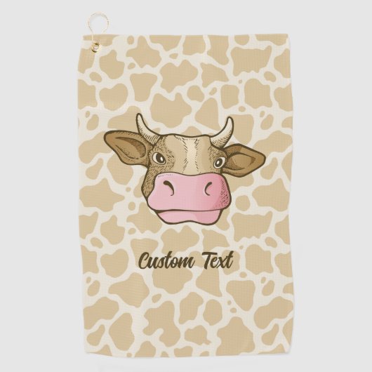 Serviette de golf de Cow Head (Devant)