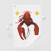 Serviette de golf de Crawfish (En situation)