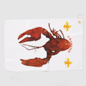 Serviette de golf de Crawfish (Horizontal)
