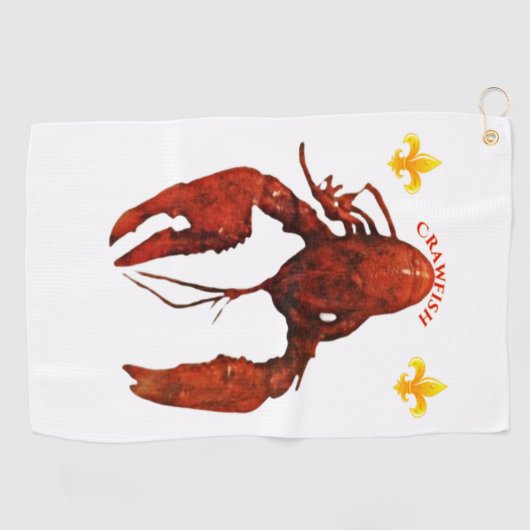 Serviette de golf de Crawfish (Horizontal)