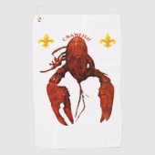 Serviette de golf de Crawfish (Devant)