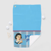 Serviette de golf de Darla (En situation)