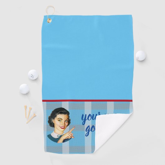 Serviette de golf de Darla (En situation)