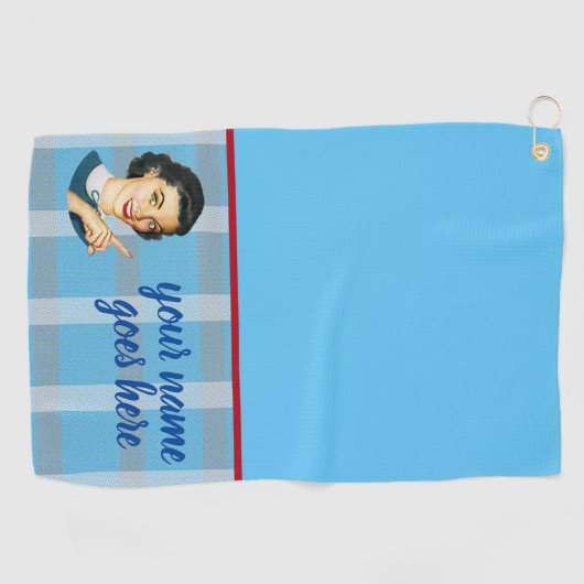 Serviette de golf de Darla (Horizontal)