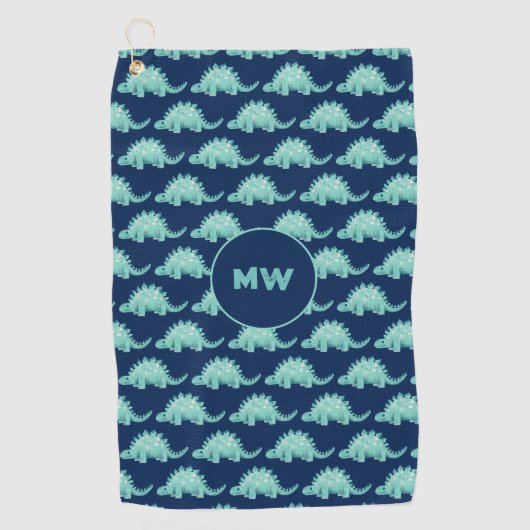 Serviette de golf de Dinosaur (Devant)